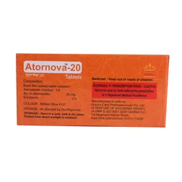 Atornova-20 Tablet 10's, Pack of 10 TABLETS
