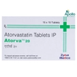 Atorva 20 Tablet 15's