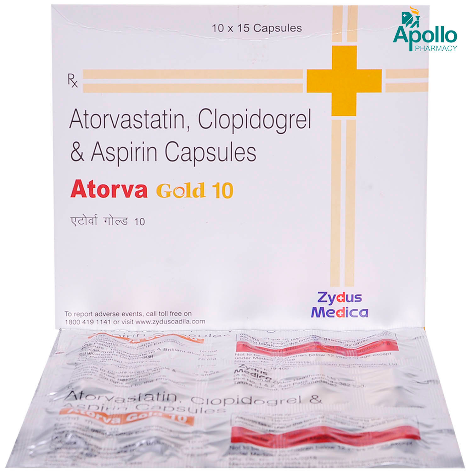 Atorva Gold 10mg Capsule 15s, Pack of 15 Atorva Gold 10mg Capsule 15s, Pack of 15
