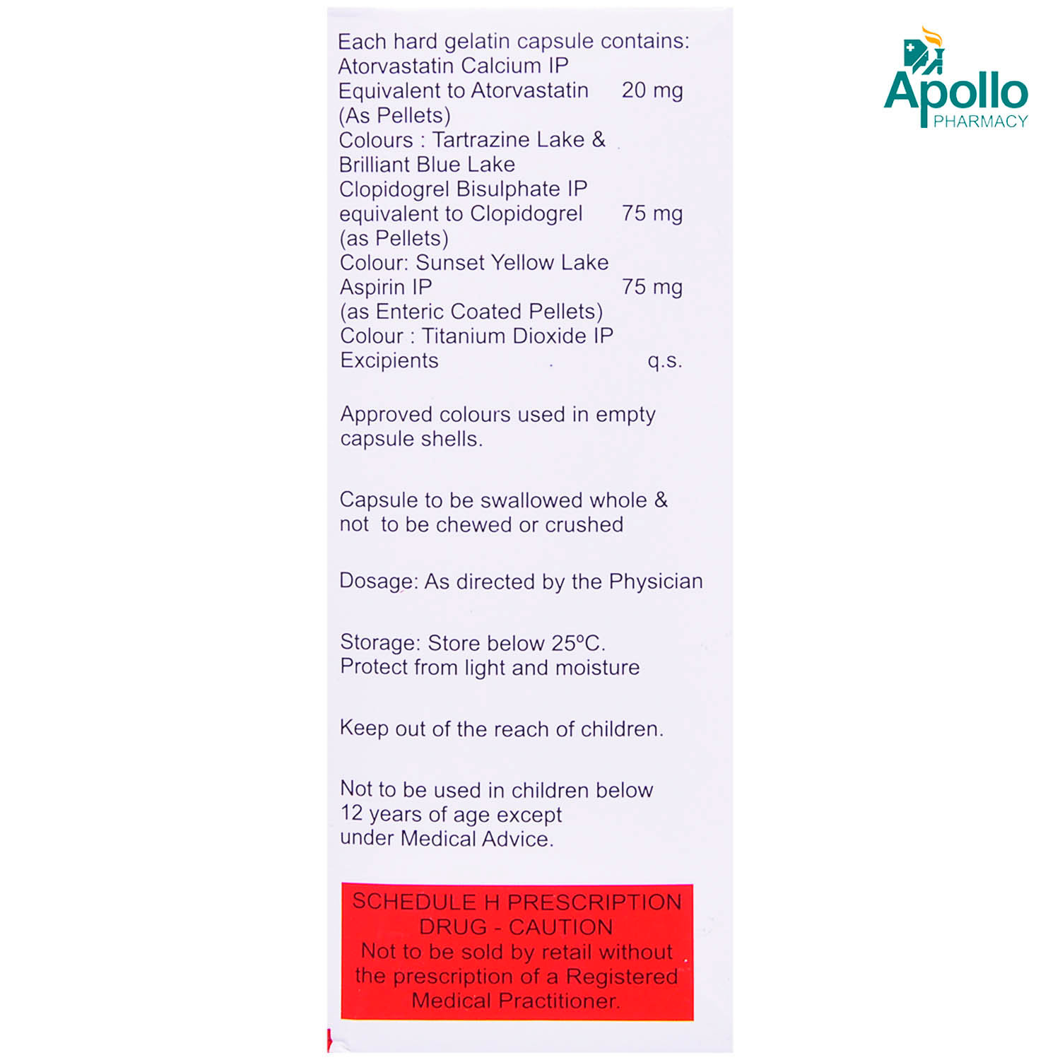 Atorva Gold 20 Capsule 15's, Pack of 15 CapsuleS Atorva Gold 20 Capsule 15's, Pack of 15 CapsuleS