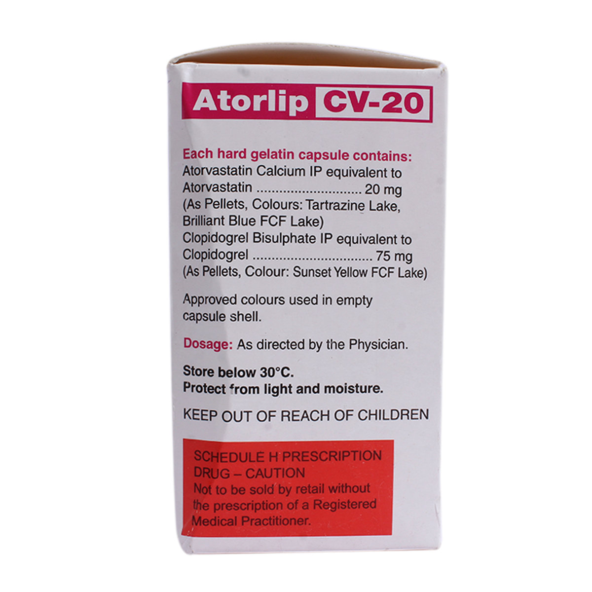 Atorlip CV-20 Capsule 10's, Pack of 10 CapsuleS Atorlip CV-20 Capsule 10's, Pack of 10 CapsuleS