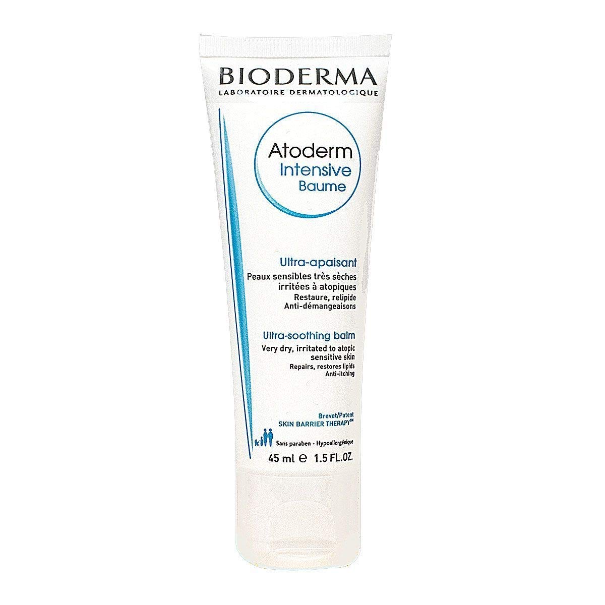 Bioderma Atoderm Intensive Baume Ultra-Soothing Balm 45 ml | Soothes Itching & irritation | Non Sticky Formula | For Very Dry, Irritated To Atopic Sensitive Skin, Pack of 1 Bioderma Atoderm Intensive Baume Ultra-Soothing Balm 45 ml | Soothes Itching & irritation | Non Sticky Formula | For Very Dry, Irritated To Atopic Sensitive Skin, Pack of 1