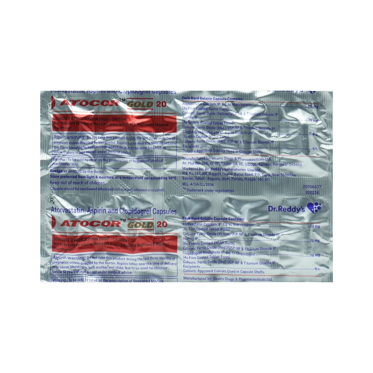 Buy Atocor Gold 20 Capsule 10's Online