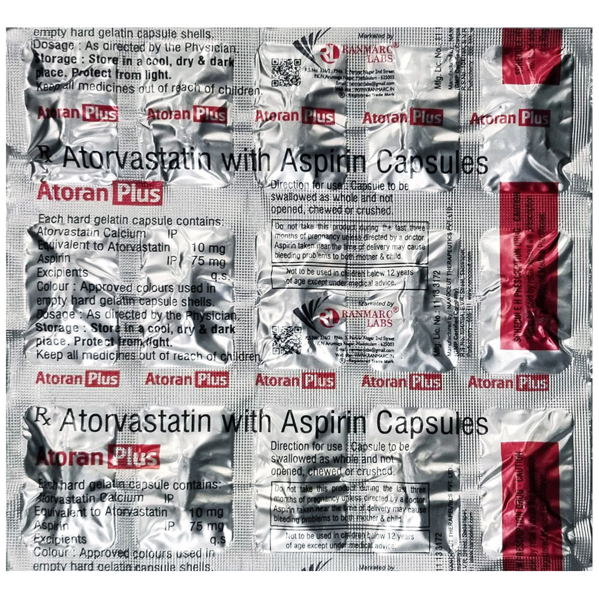 Atoran Plus Capsule 15's, Pack of 15 Atoran Plus Capsule 15's, Pack of 15