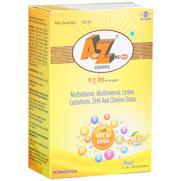 A To Z NS New Mango Flavour Oral Drops 30 ml