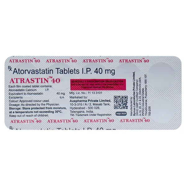 Atrastin 40 Tablet 10's