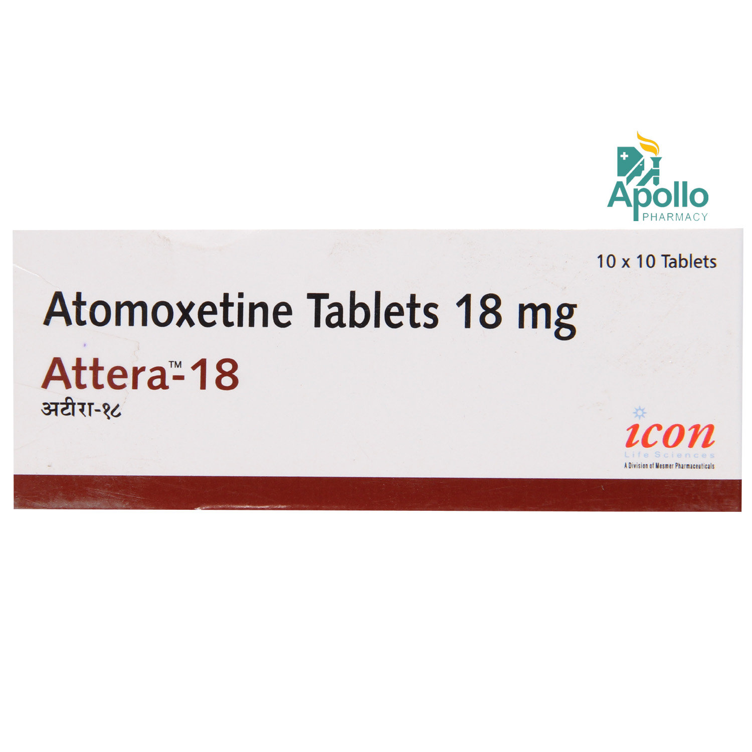 ATTERA 18MG TABLET, Pack of 10 TABLETS ATTERA 18MG TABLET, Pack of 10 TABLETS
