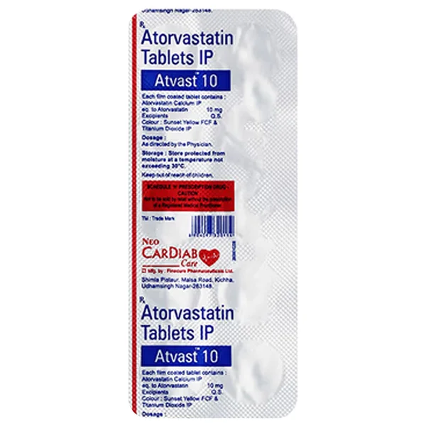 Atvast 10 mg Tablet 10's