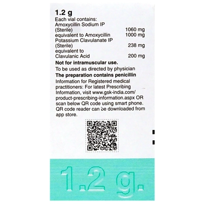 Augmentin 1.2 gm Injection 1's, Pack of 1 INJECTION