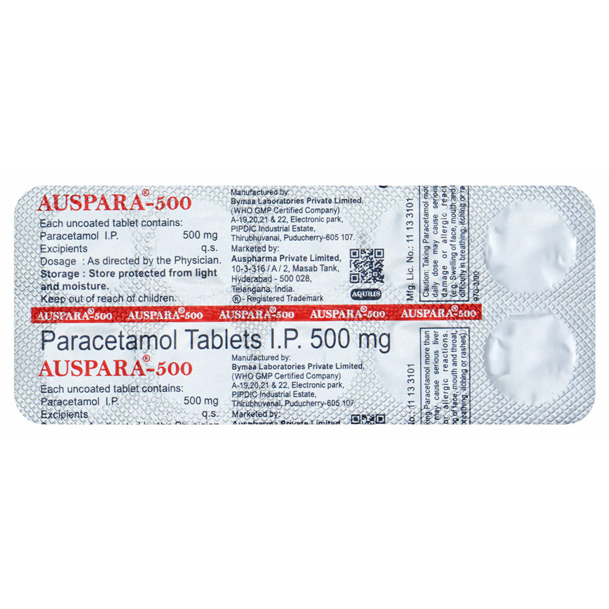 Auspara 500 Tablet 10's, Pack of 10 TabletS Auspara 500 Tablet 10's, Pack of 10 TabletS