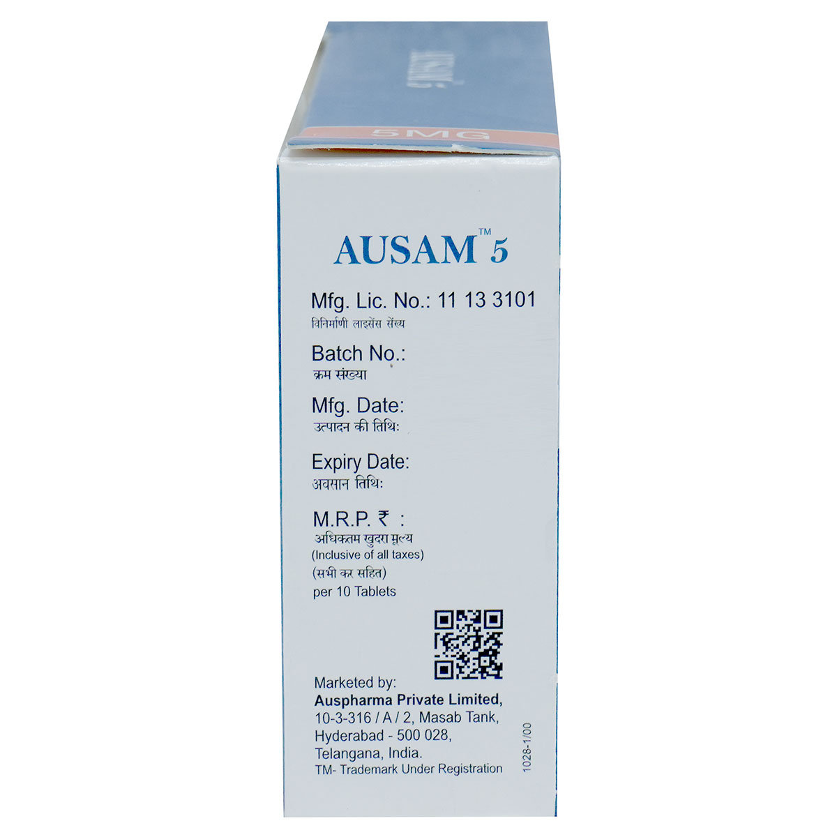 Ausam 5 Tablet 10's, Pack of 10 TABLETS Ausam 5 Tablet 10's, Pack of 10 TABLETS