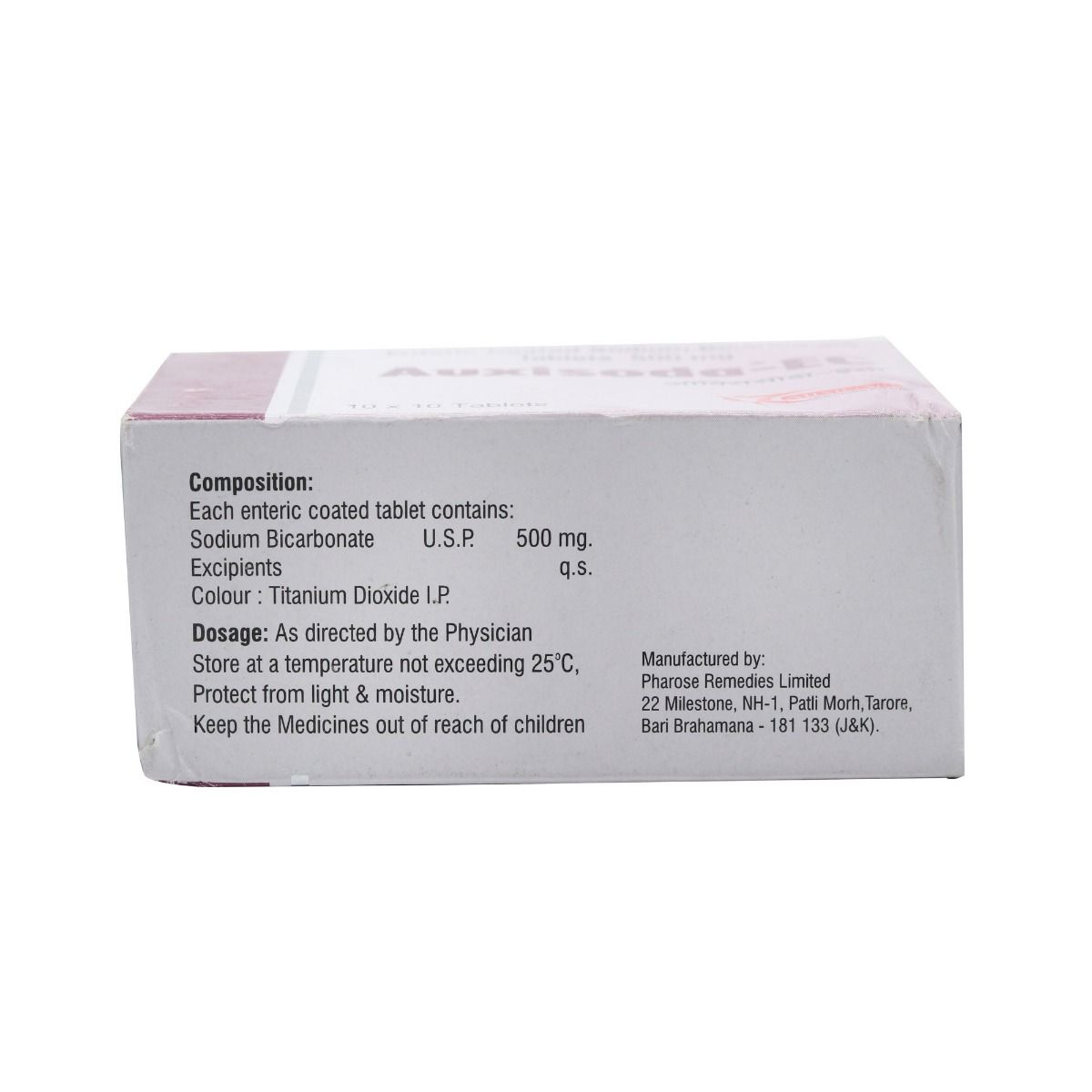 Auxisoda EC 500mg Tablet 10's Price, Uses, Side Effects, Composition ...