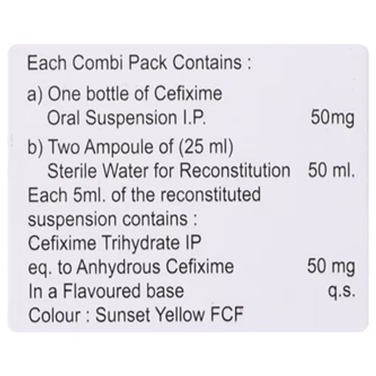 Auxime 50-DS Orange Flavour Suspension 60 ml, Pack of 1 Auxime 50-DS Orange Flavour Suspension 60 ml, Pack of 1