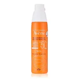 Avene Very High Protection Spray 200 ml With SPF 50+ | UVA, UVB Protection | Water Resistant | No White Streaks | For Sensitive Skin, Pack of 1