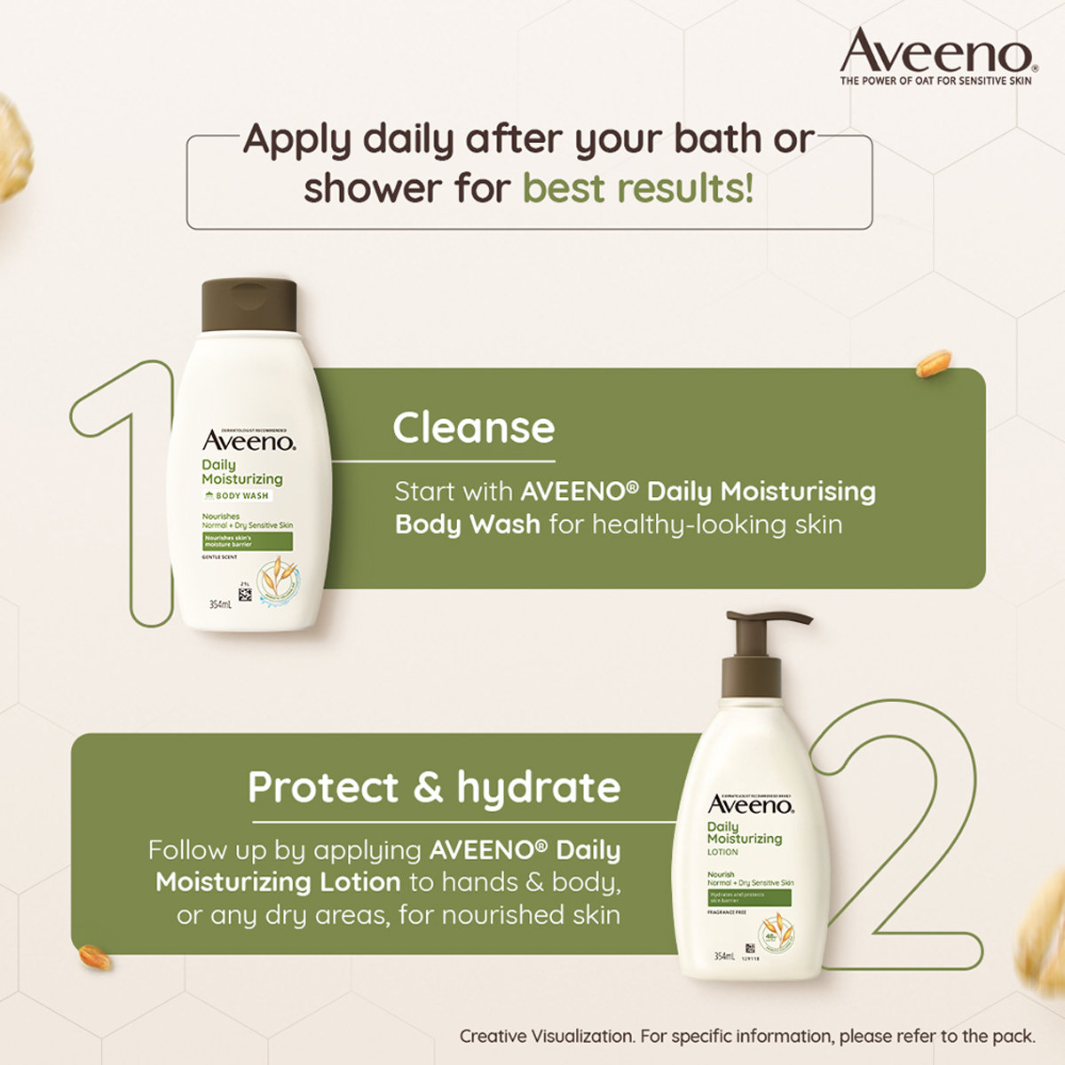 Aveeno Daily Moisturizing Lotion, 354 ml, Pack of 1 Aveeno Daily Moisturizing Lotion, 354 ml, Pack of 1