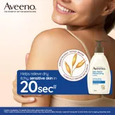 Aveeno Skin Relief Moisturizing Lotion 354 ml | Prebiotic Triple Oat &amp; Shea Butter | Long lasting Hydration Upto 72 Hrs | Non Greasy Formula | For Dry &amp; Sensitive Skin, Pack of 1