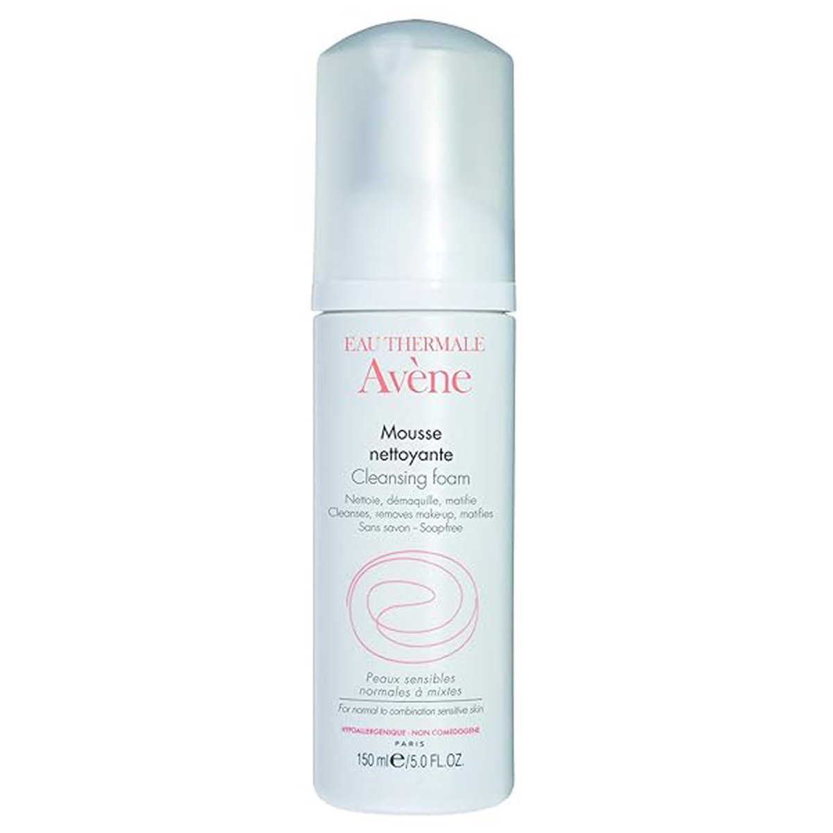 Avene Cleansing Foam 150 ml | Provides Gentle Cleansing | For Sensitive & Irritated Skin, Pack of 1 Avene Cleansing Foam 150 ml | Provides Gentle Cleansing | For Sensitive & Irritated Skin, Pack of 1
