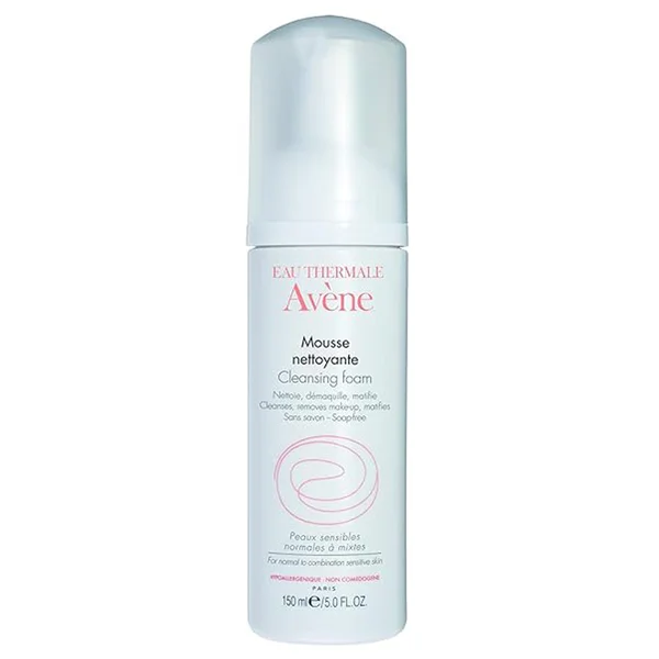 Avene Cleansing Foam 150 ml | Provides Gentle Cleansing | For Sensitive &amp; Irritated Skin, Pack of 1