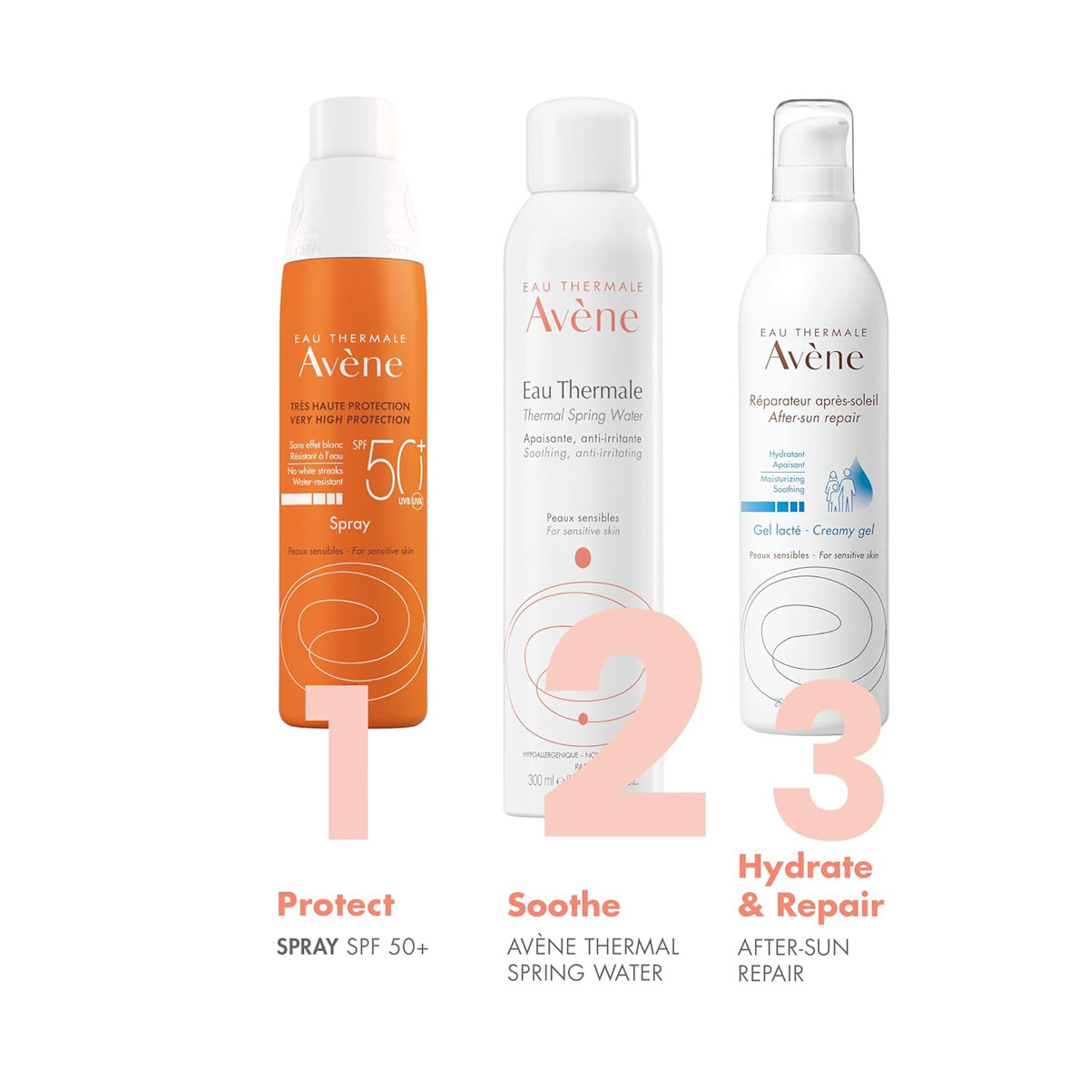 Avene Very High Protection Spray 200 ml With SPF 50+ | UVA, UVB Protection | Water Resistant | No White Streaks | For Sensitive Skin, Pack of 1 Cream Avene Very High Protection Spray 200 ml With SPF 50+ | UVA, UVB Protection | Water Resistant | No White Streaks | For Sensitive Skin, Pack of 1 Cream