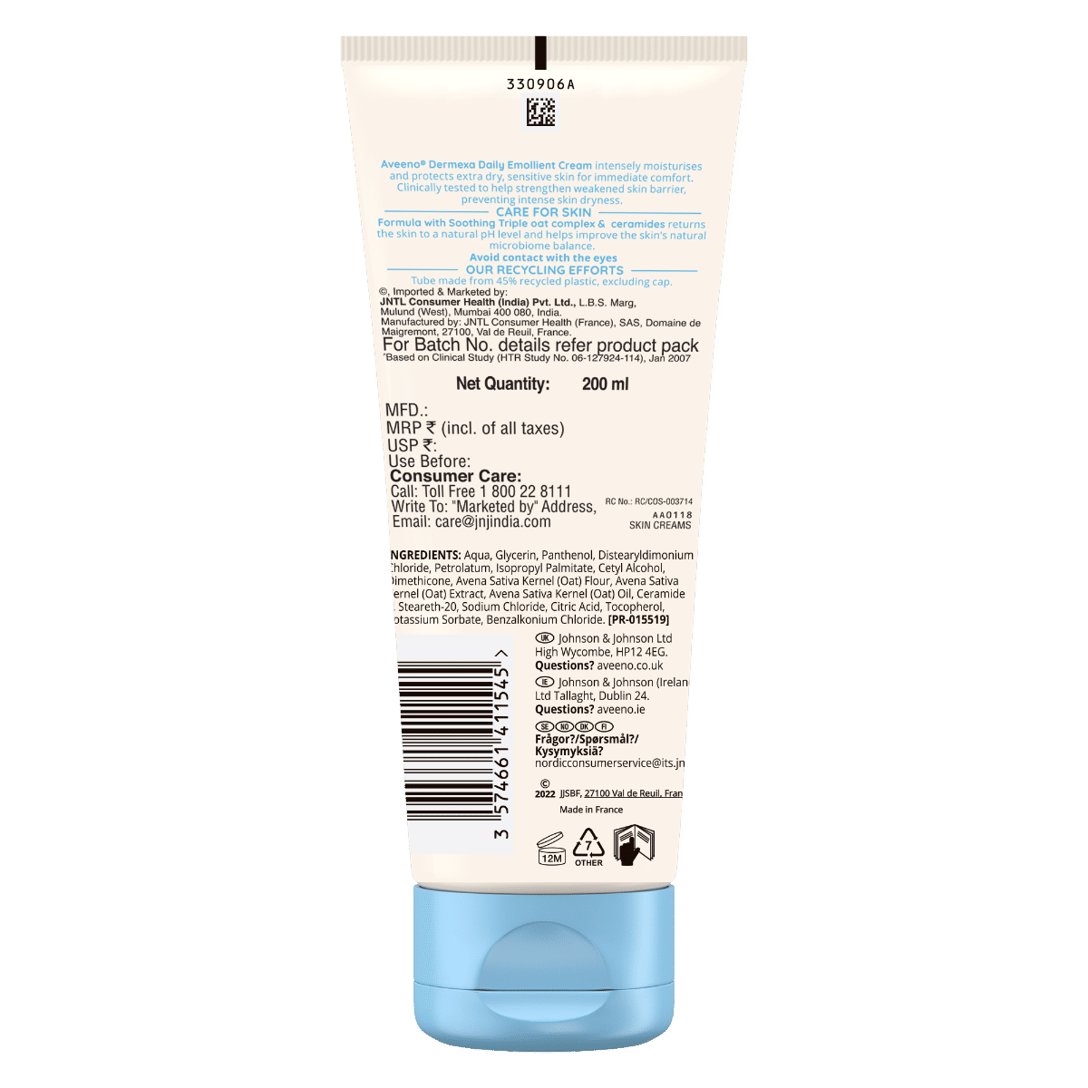 Aveeno Dermexa Cream 200 ml, Pack of 1 Aveeno Dermexa Cream 200 ml, Pack of 1