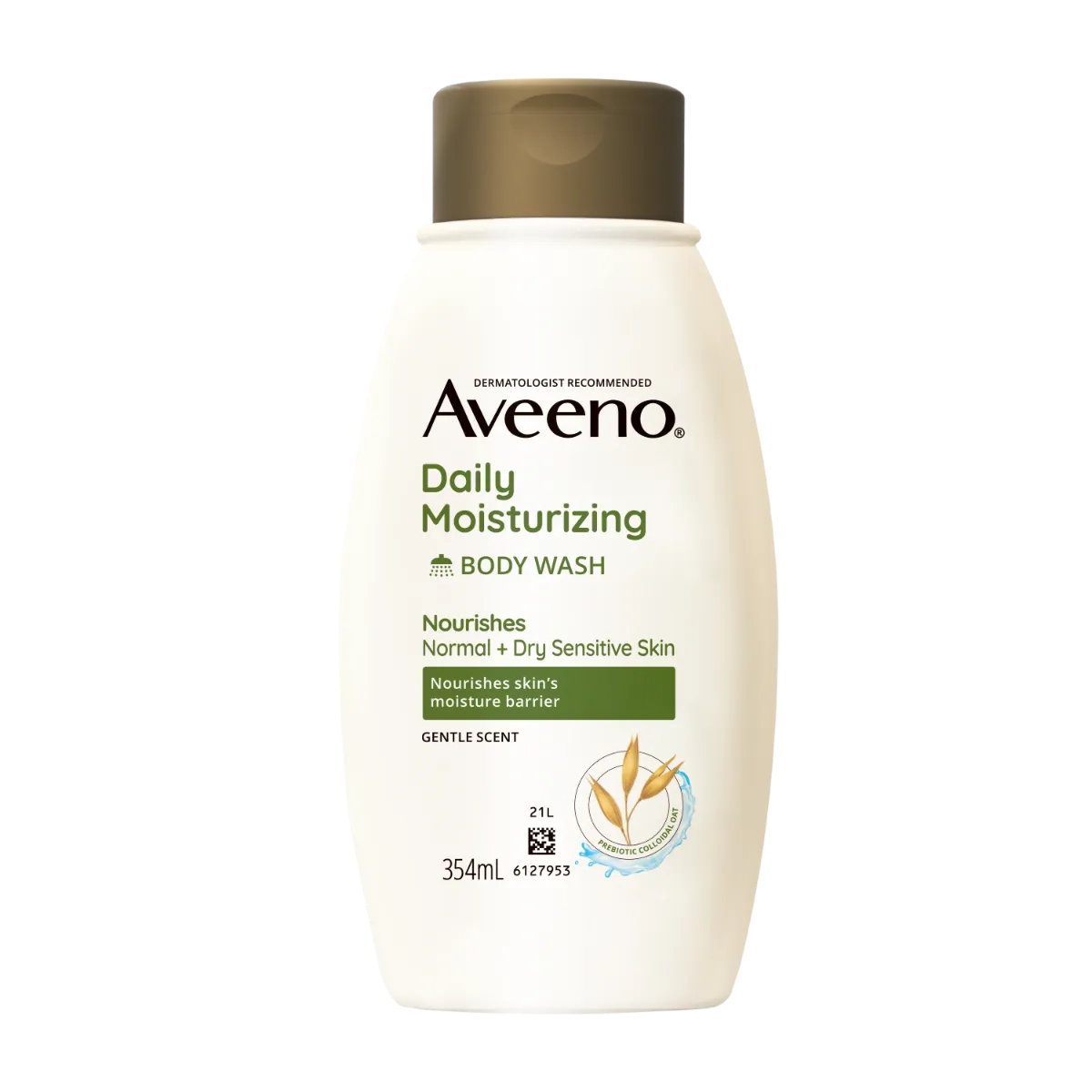 Aveeno Daily Moisturizing Body Wash 354 ml Prebiotic Colloidal Oat  Nourishes Skin For Normal Dry Sensitive Skin