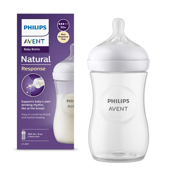 Philips Avent Natural Feeding Bottle, 260 ml, Pack of 1