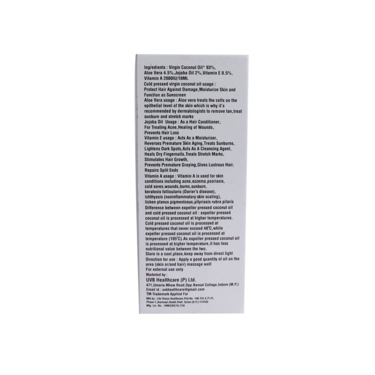 Avedew Massage Oil 60 ml, Pack of 1 Avedew Massage Oil 60 ml, Pack of 1