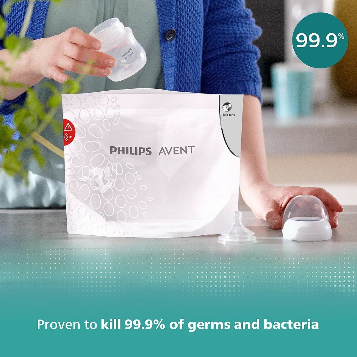 Philips Avent Microwave Sterilizing Bags SCF297/05, 5 Count, Pack of 1 Philips Avent Microwave Sterilizing Bags SCF297/05, 5 Count, Pack of 1