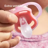Philips Avent Ultra Air Soother SCF065/13 for 0-6 Months Baby, 2 Count, Pack of 1