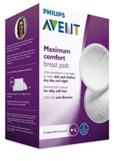 Philips Avent Disposable Breast Pads SCF254/24, 24 Count, Pack of 1