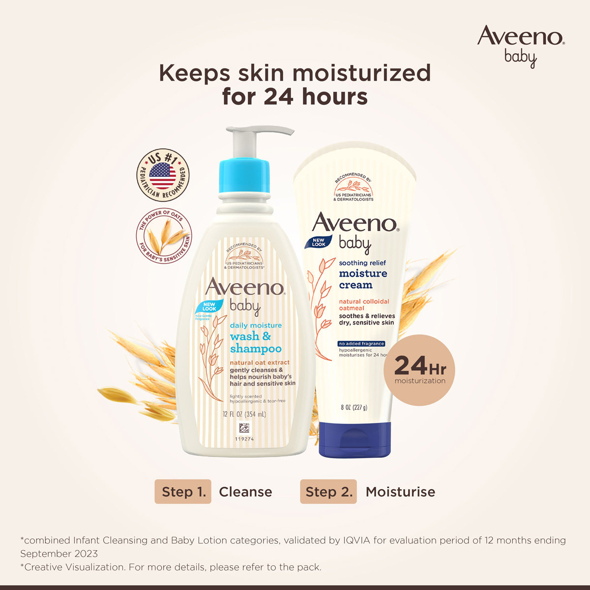 Aveeno Baby Soothing Relief Moisture Cream, 140 gm, Pack of 1 Aveeno Baby Soothing Relief Moisture Cream, 140 gm, Pack of 1