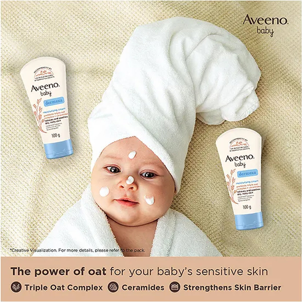 Aveeno Baby Dermexa Moisturising Cream, 100 gm, Pack of 1 Aveeno Baby Dermexa Moisturising Cream, 100 gm, Pack of 1