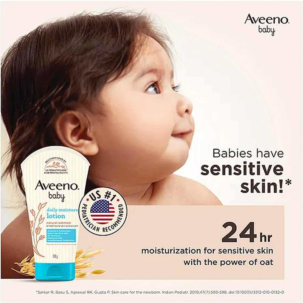 Aveeno Baby Daily Moisture Lotion, 100 gm, Pack of 1 Aveeno Baby Daily Moisture Lotion, 100 gm, Pack of 1