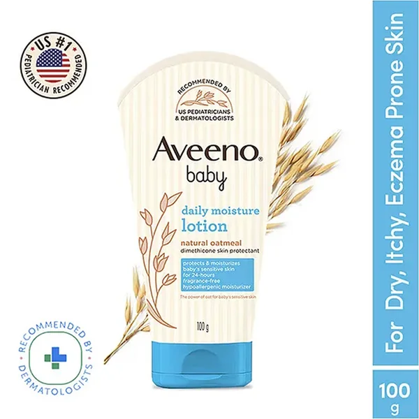 Aveeno Baby Daily Moisture Lotion, 100 gm, Pack of 1