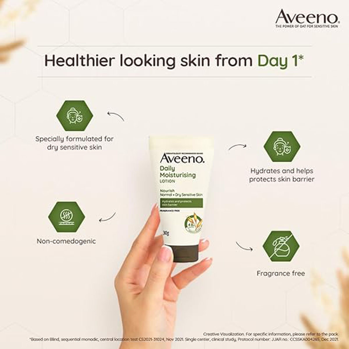 Aveeno Daily Moisturising Lotion, 30 gm, Pack of 1 Aveeno Daily Moisturising Lotion, 30 gm, Pack of 1