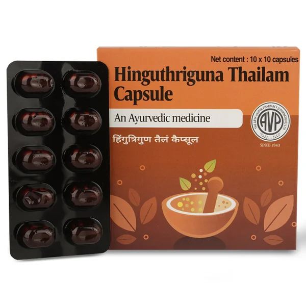 AVP Hinguthriguna Thailam, 100 Capsules