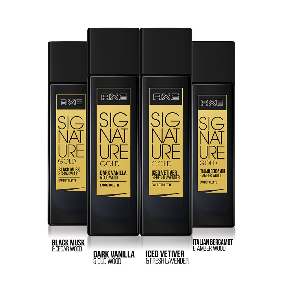 Axe Signature Gold Black Musk & Cedar Wood Perfume for Men, 80 ml, Pack of 1 Axe Signature Gold Black Musk & Cedar Wood Perfume for Men, 80 ml, Pack of 1