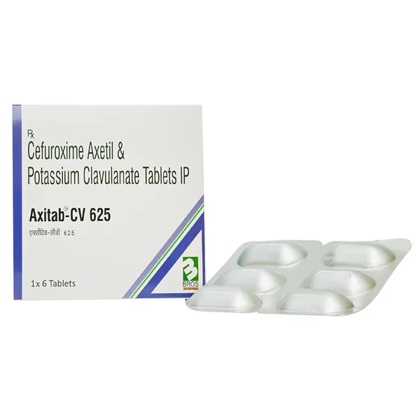 Axitab-CV 625 mg Tablet 6's