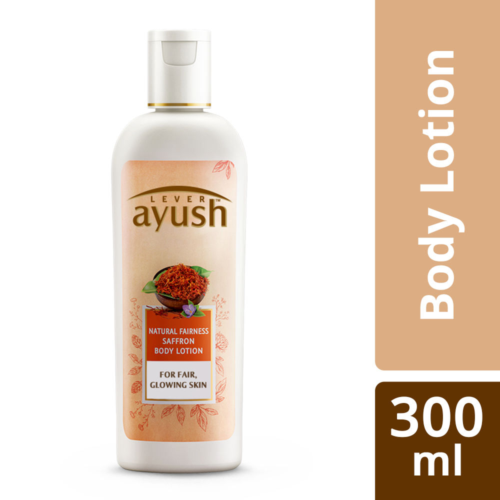 Lever Ayush Natural Fairness Saffron Body Lotion, 300 ml Price, Uses, Side Effects, Composition