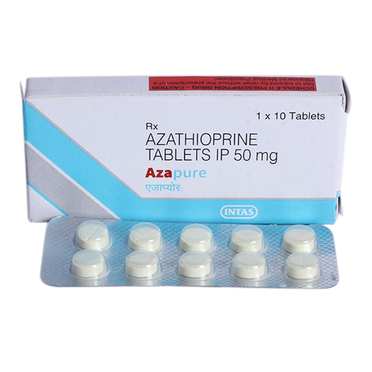 Azapure 50mg Tablet 10's, Pack of 10 TabletS