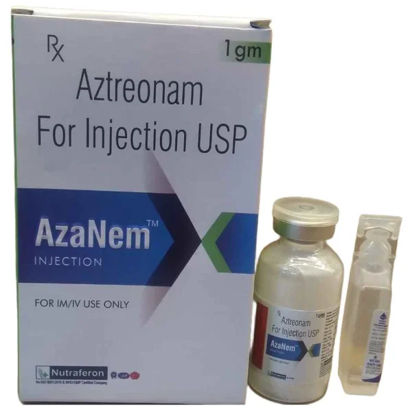 Azanem 1 gm Injection 1's, Pack of 1 INJECTION
