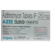 Azee 250 Tablet 6's, Pack of 6 TABLETS