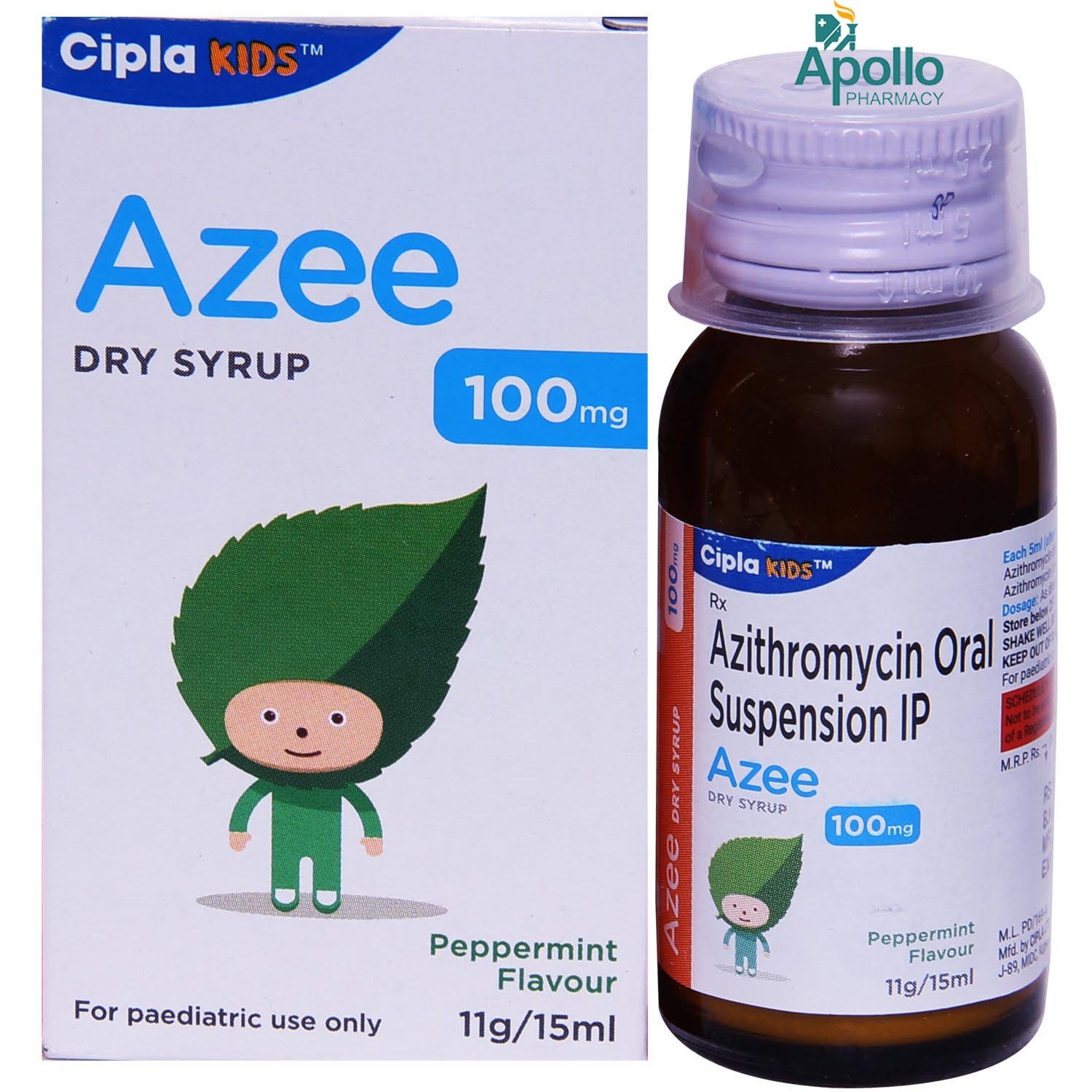 Azee 100mg Dry Syrup 15 ml, Pack of 1 SYRUP Azee 100mg Dry Syrup 15 ml, Pack of 1 SYRUP