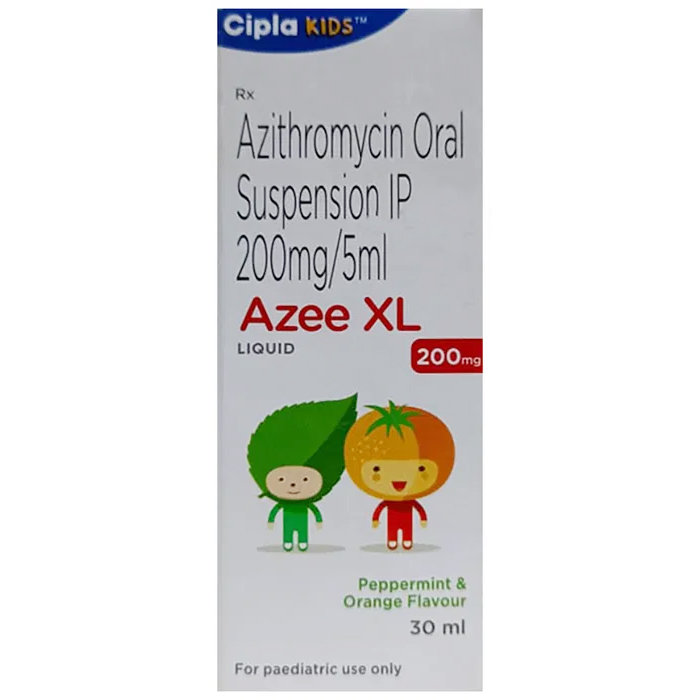 Azee XL 200 mg Peppermint & Orange Suspension 30 ml, Pack of 1 SUSPENSION Azee XL 200 mg Peppermint & Orange Suspension 30 ml, Pack of 1 SUSPENSION