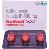 Azifast 500 Tablet 3's, Pack of 3 TABLETS