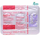 Azifast 500 Tablet 3's, Pack of 3 TABLETS