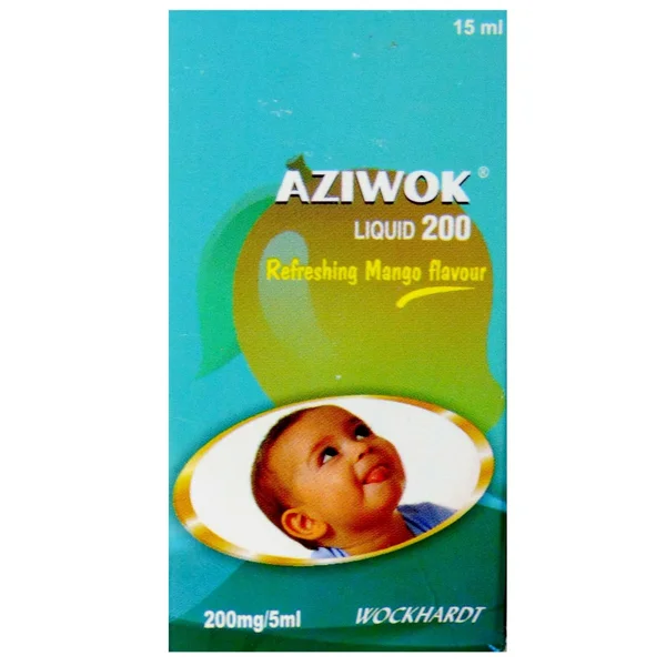 Aziwok 200 mg Liquid 15 ml, Pack of 1 Liquid