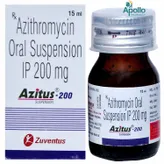 Azitus-200 Suspension 15 ml, Pack of 1 SUSPENSION