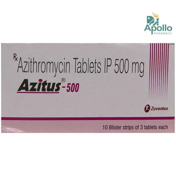 Azitus 500 mg Tablet 3's