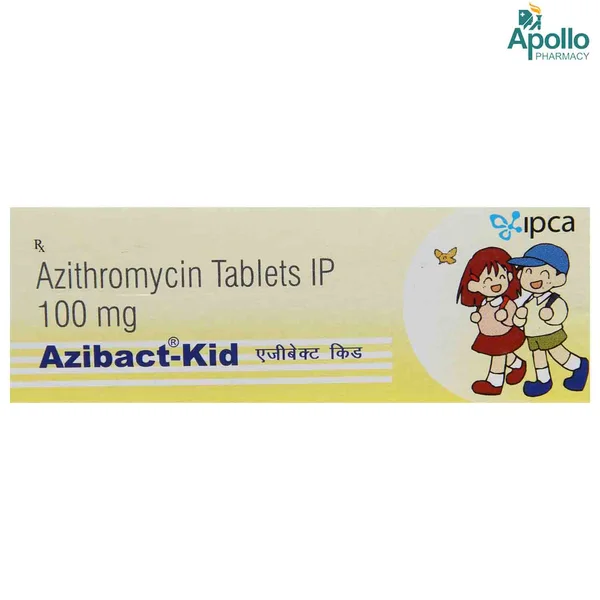 Azibact Kid 100 mg Tablet 3's, Pack of 3 TabletS
